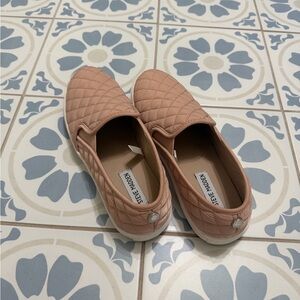 Steve Madden Quilted Blush Slip-On Sneakers
